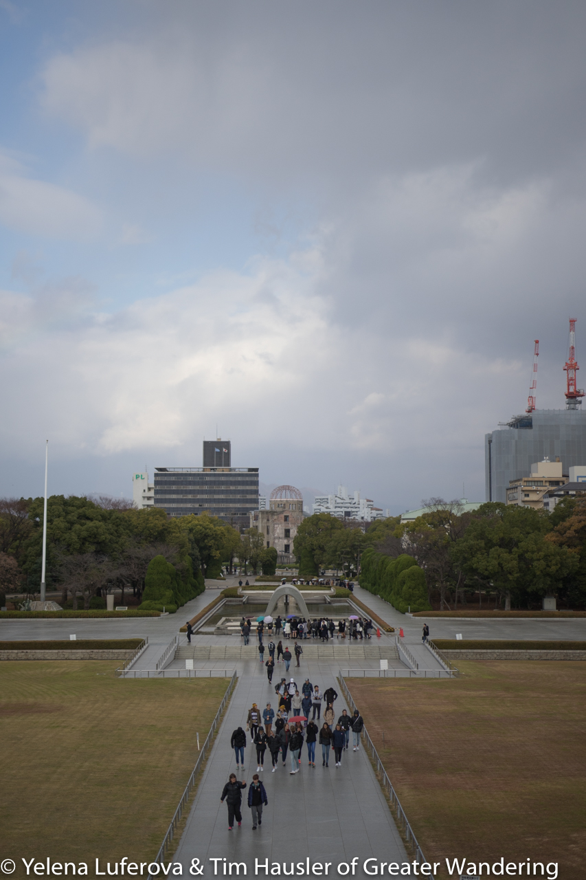 Peace memorial Hiroshima from the Museum