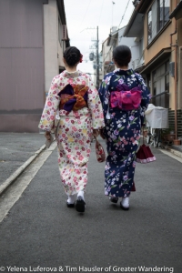Women dressed well heading for Kiyomizu