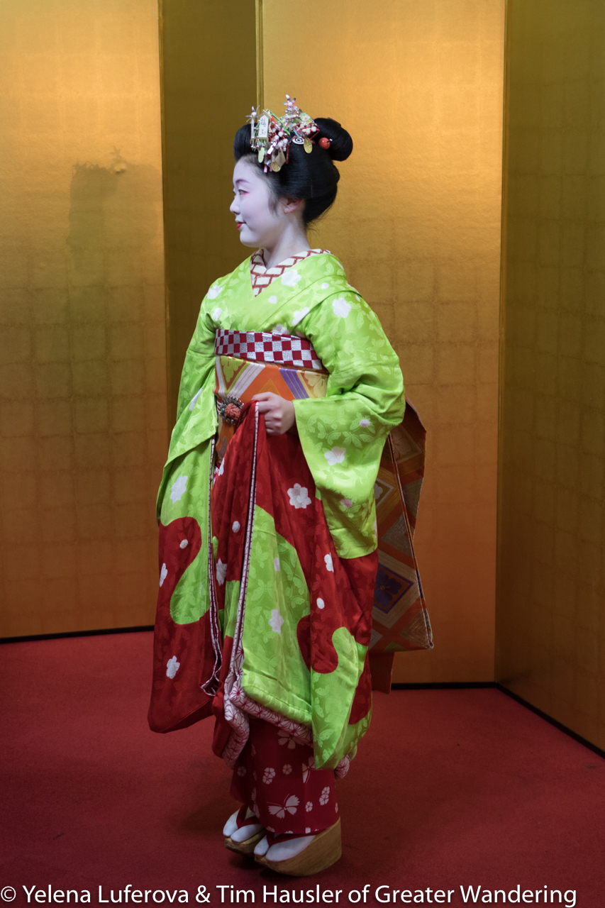 Cultural show at Gion Corner (maiko outside)