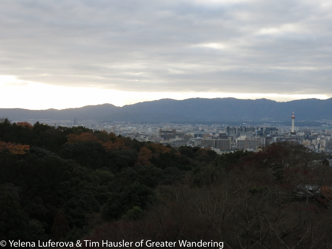 The view of Kyoto from Kiyomizu