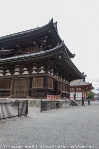 Toji temple's massive wooden buildings